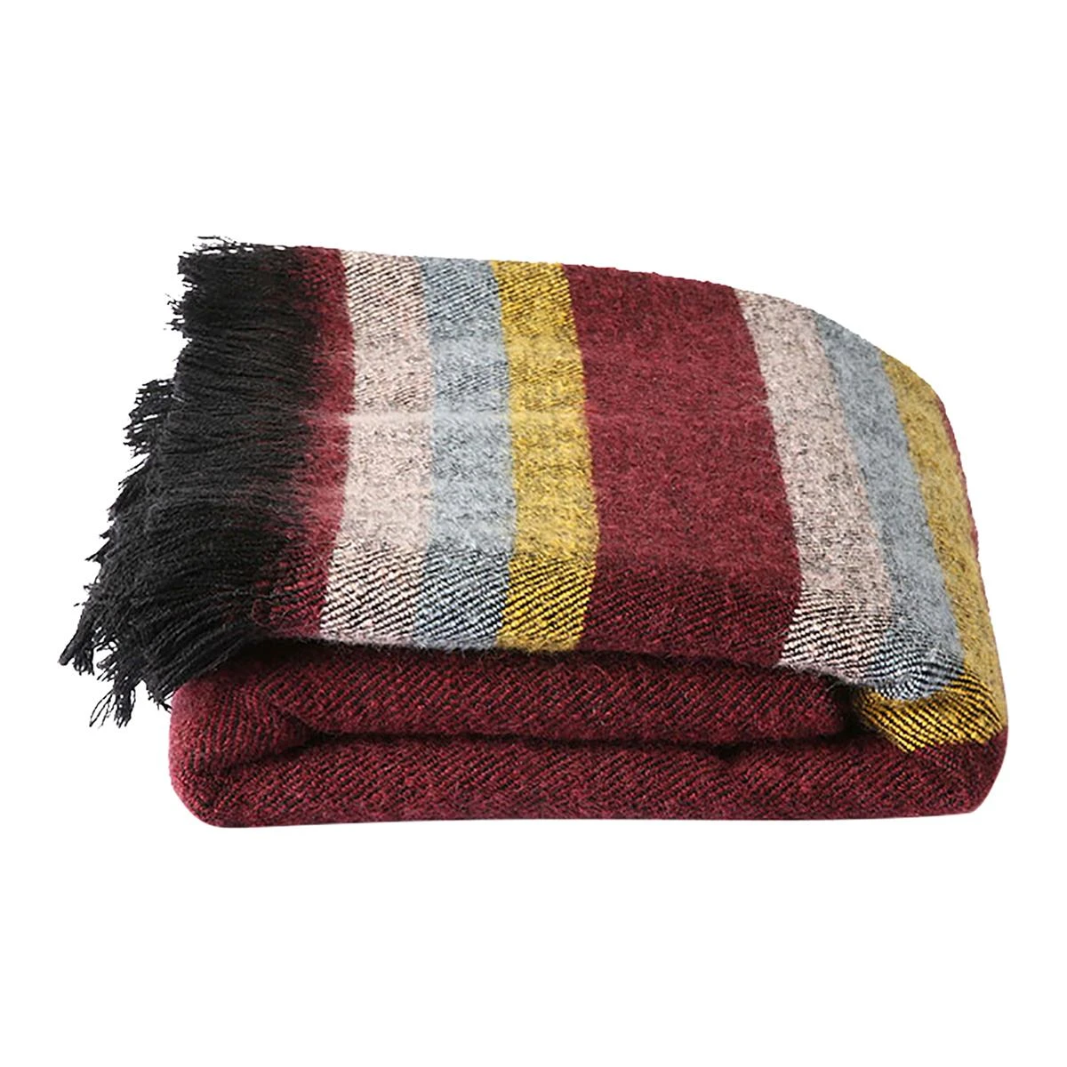 HKliving X Doris Plaid 130 X 150 Cm - Burgundy