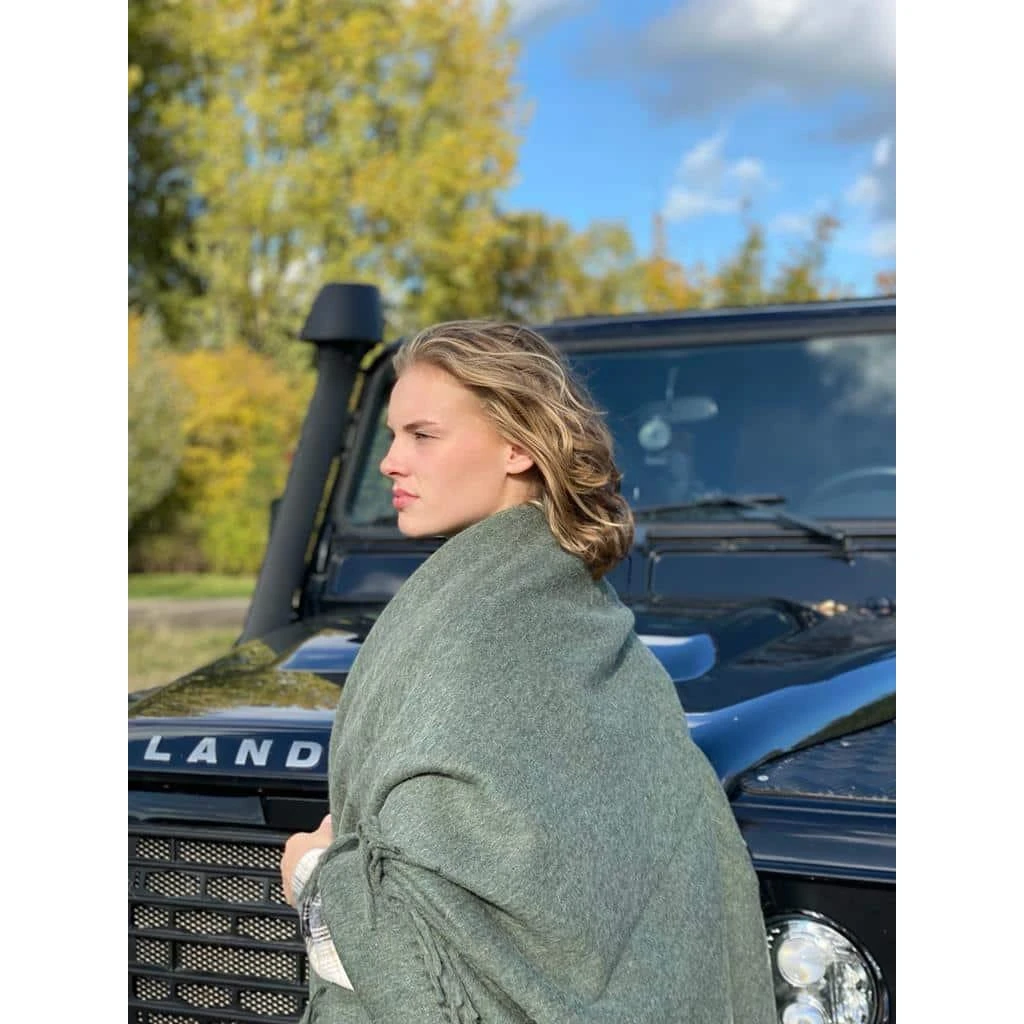 Chill-Dept. - Santa Cruz - Alpacawol Plaid Silver Grey - Afbeelding 4