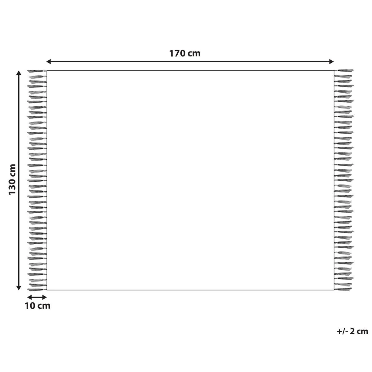 Beliani - RESHA - Plaid - Multicolor - 130 X 170 Cm - Polyester - Afbeelding 6