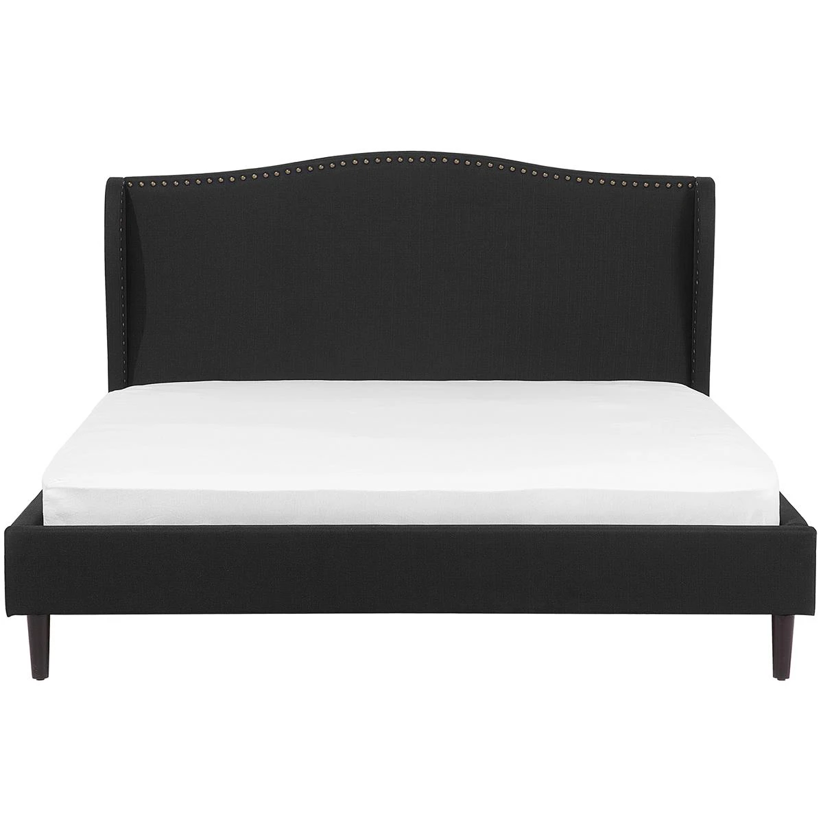 Beliani - COLMAR - Tweepersoonsbed - Zwart - 180 X 200 Cm - Polyester - Afbeelding 4