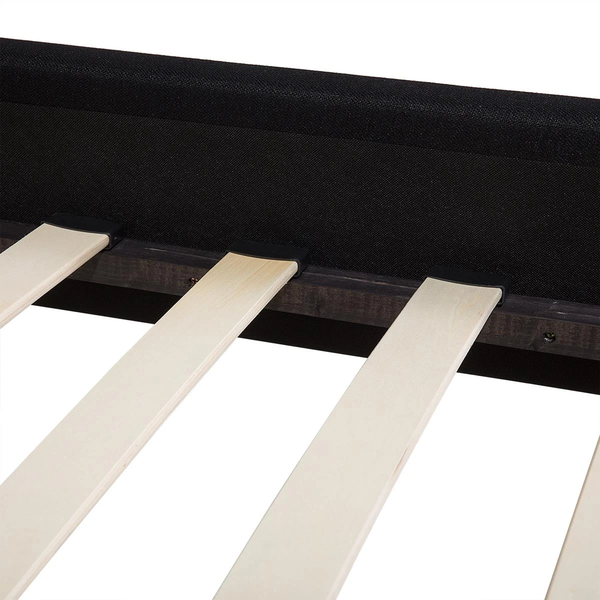 Beliani - COLMAR - Tweepersoonsbed - Zwart - 180 X 200 Cm - Polyester - Afbeelding 9