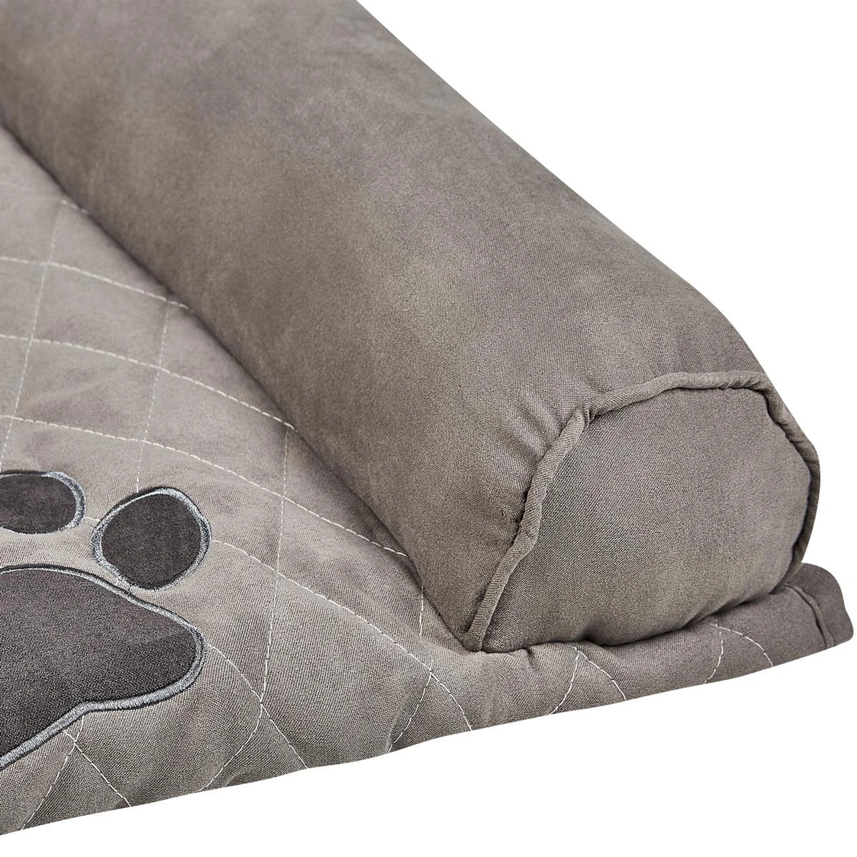 Beliani - BOZAN - Dierenbed - Grijs - Polyester - Afbeelding 6