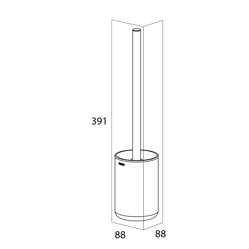Tiger Cooper Toiletborstel Met Houder - RVS - Afbeelding 5