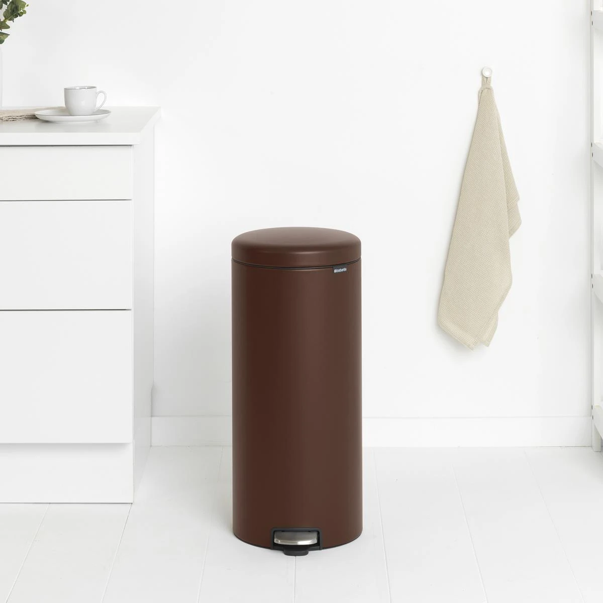 Brabantia NewIcon Pedaalemmer 30 Liter - Mineral Cosy Brown - Afbeelding 2