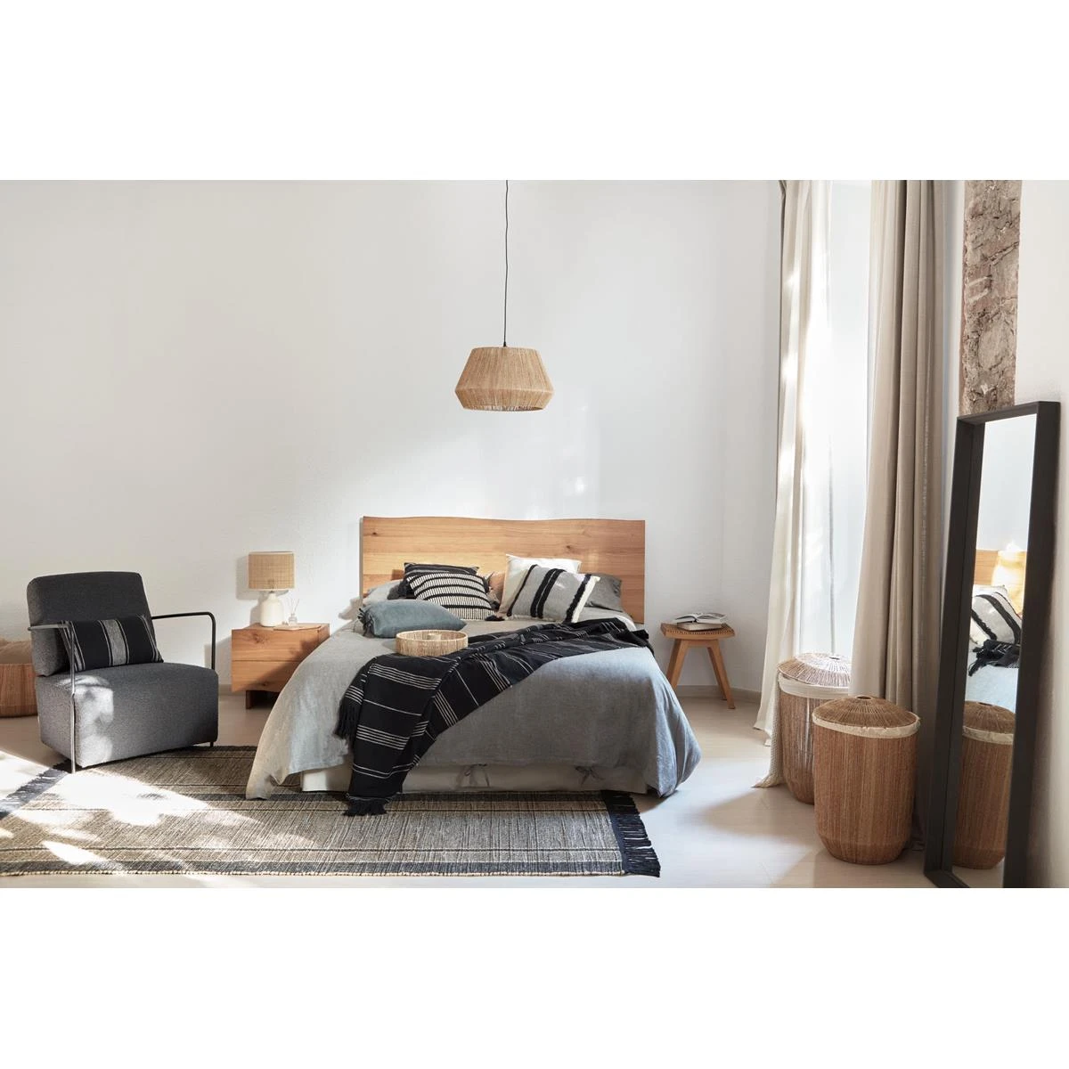 Kave Home - Manden Estibalis Set Van 2 Rond In 100% Jute Met - Afbeelding 3