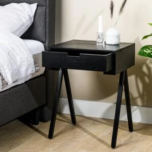 Hoyz Collection - Nachtkastje M340 Zwart - 45x40x60 - Afbeelding 3