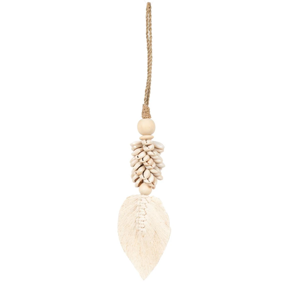 Bazar Bizar - De Leaf & Shell Hangdecoratie - Naturel