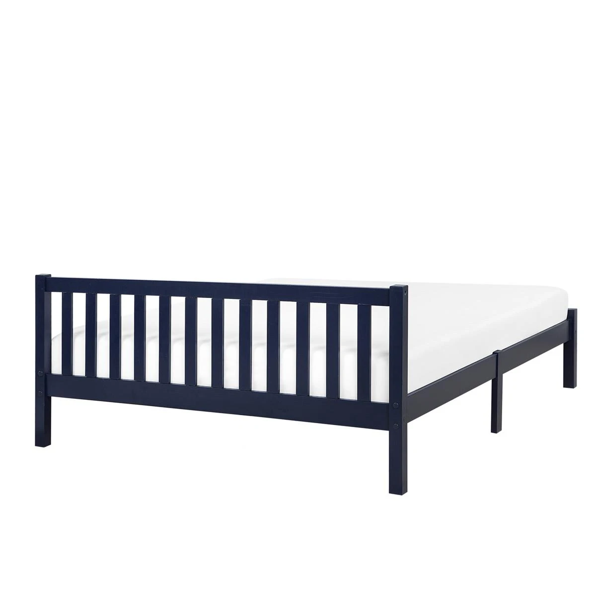 Beliani-FLORAC -Tweepersoonsbed-Blauw-140 X 200 Cm-Dennenhout - Afbeelding 5