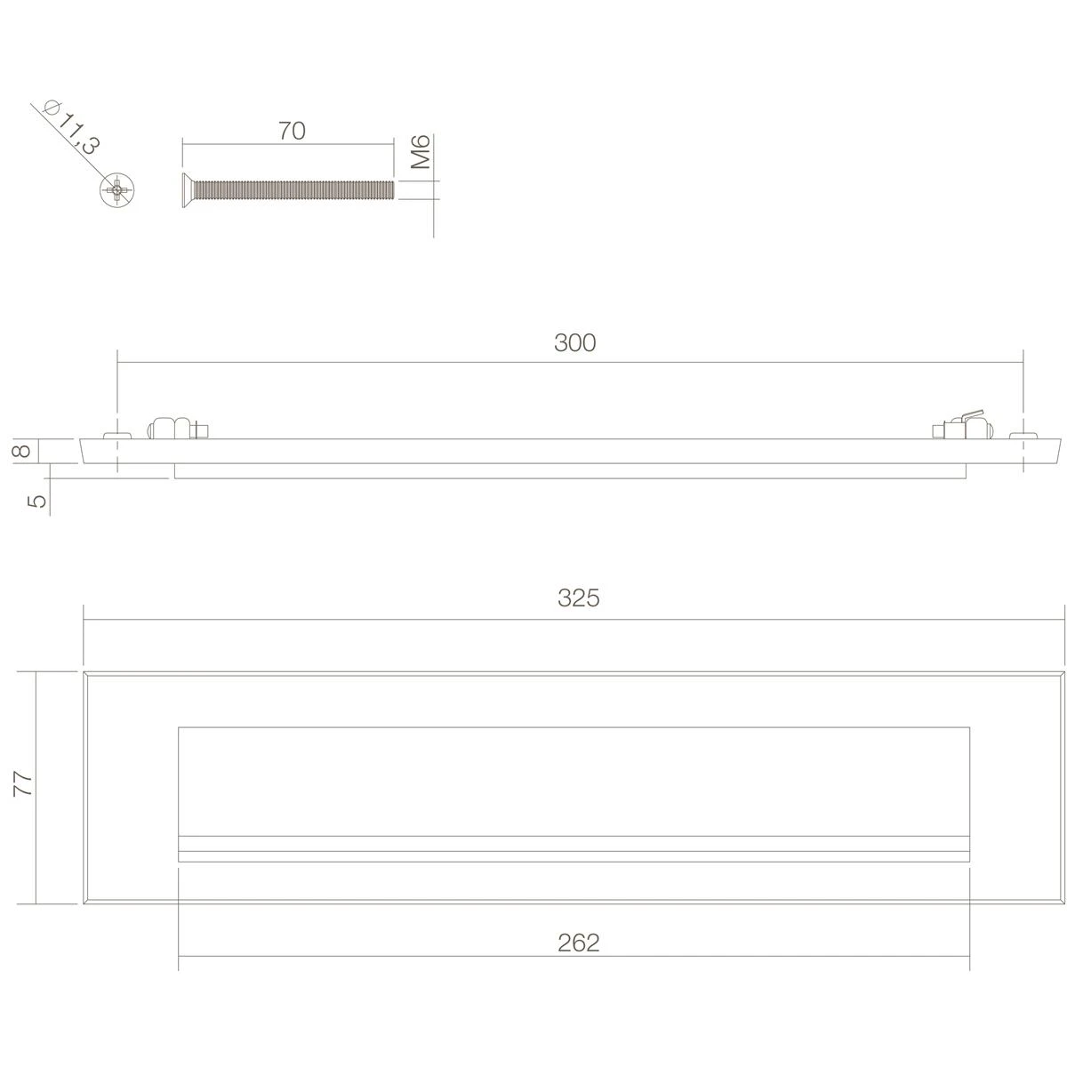 Intersteel Brievenbus Met Klep|regenrand Messing Getrommeld - Afbeelding 2