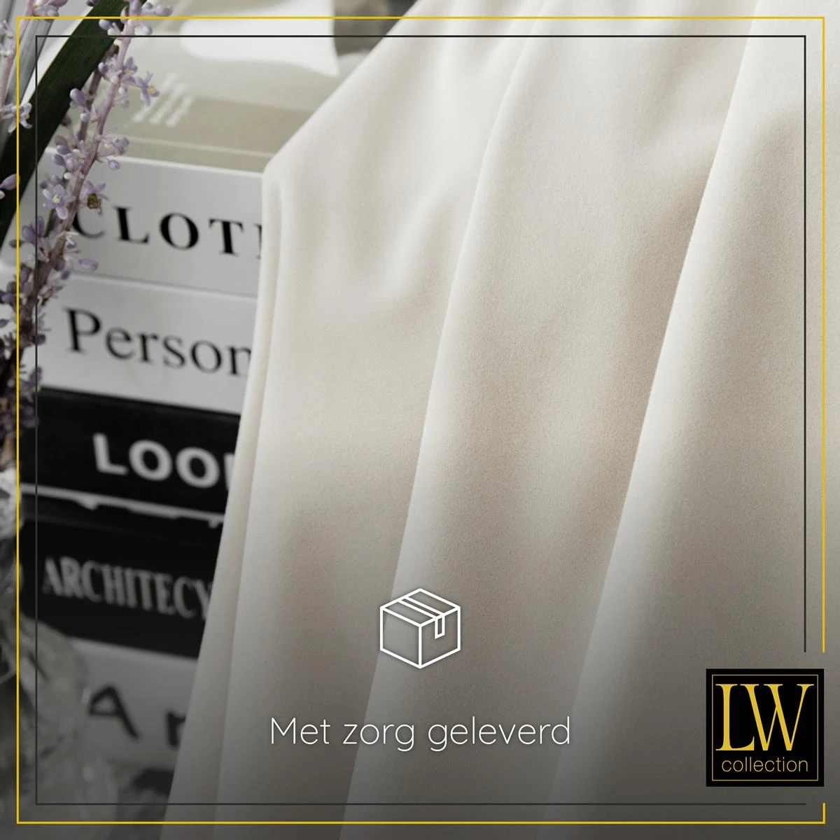 LW Collection Kant En Klaar Gordijnen Beige 290x245 - Afbeelding 7