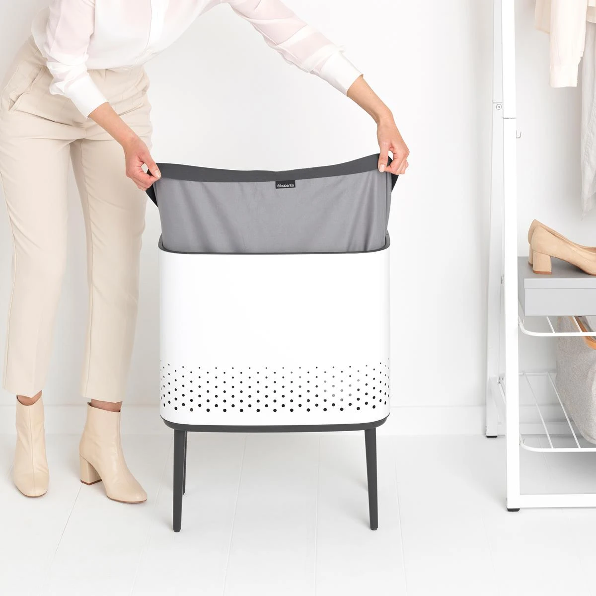 Brabantia Bo Wasbox 60 L - White - Afbeelding 10