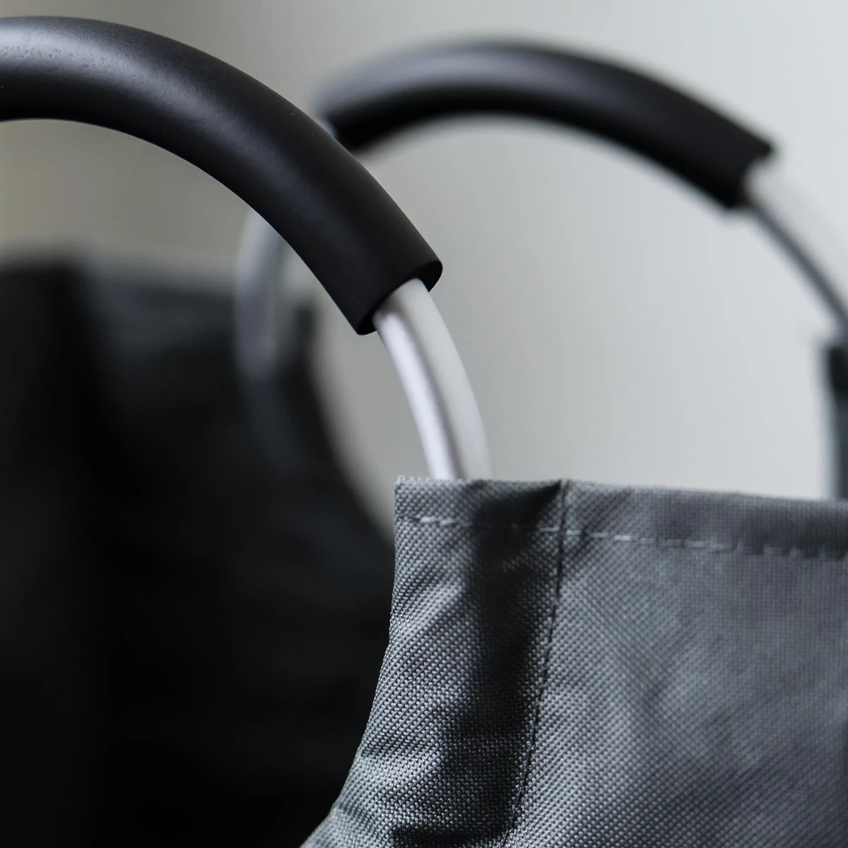 QUVIO Wasmand Met Handvaten - LAUNDRY - Antraciet - Afbeelding 5