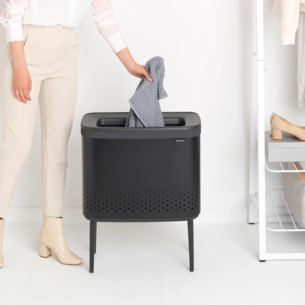 Brabantia Bo Wasbox 60 L - Mat Black - Afbeelding 14