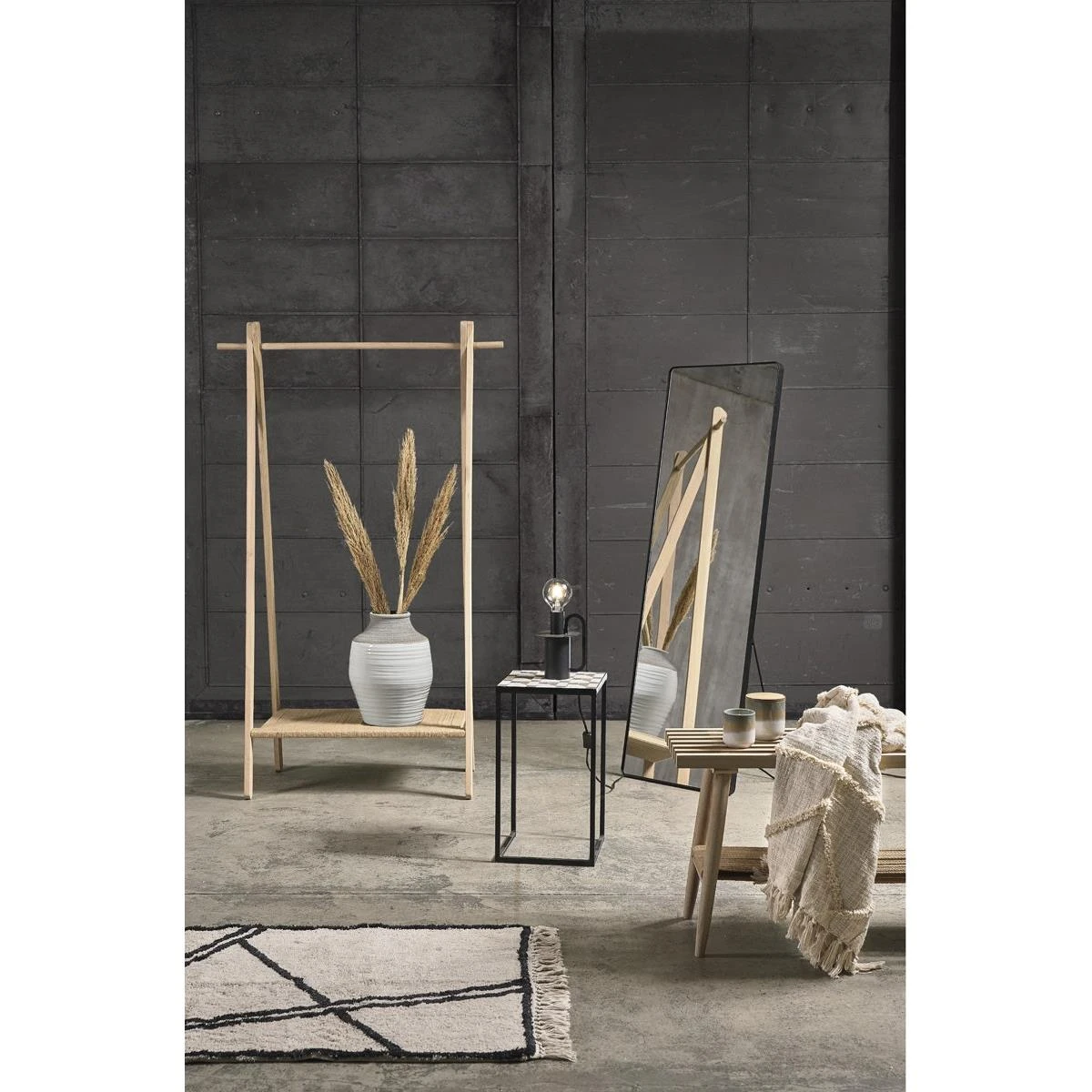 Villa Collection Ebern Houten Bankje - 90 X 45 Cm - Afbeelding 7