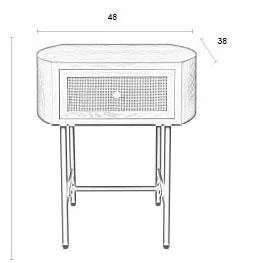 By FonQ Wave Nachtkastje - Zand - Afbeelding 8