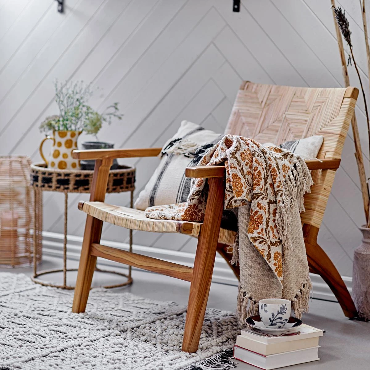 Bloomingville Hanny Plaid - Geel Recycled Katoen - Afbeelding 5