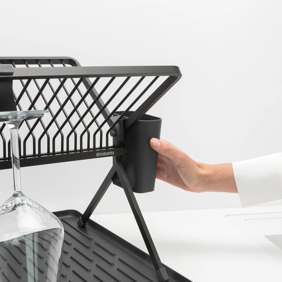 Brabantia Sink Side Inklapbaar Afdruiprek - Dark Grey - Afbeelding 3