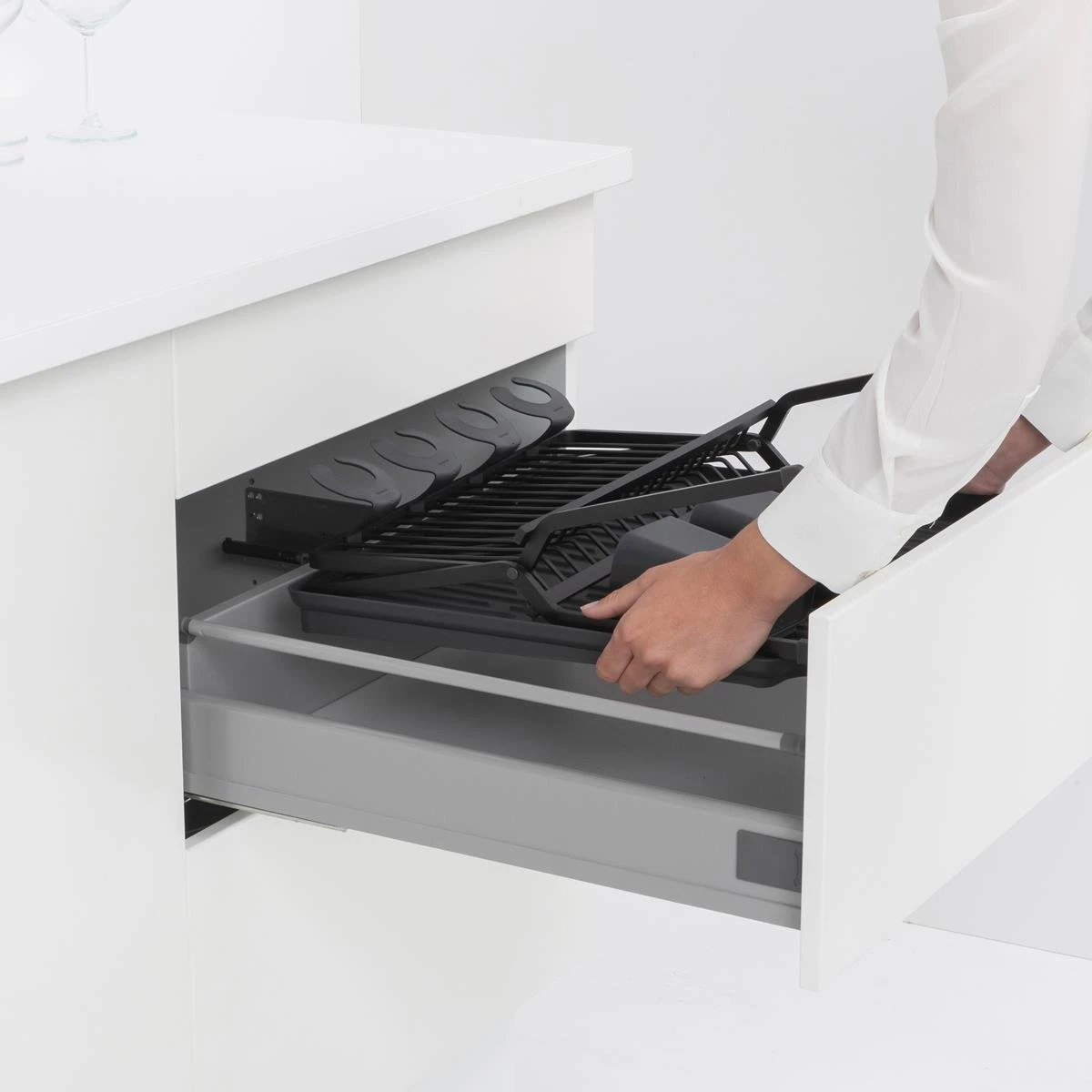 Brabantia Sink Side Inklapbaar Afdruiprek - Dark Grey - Afbeelding 12