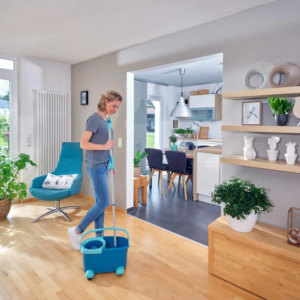 Leifheit Clean Twist Complete Dweilset Met Wieltjes - Afbeelding 4