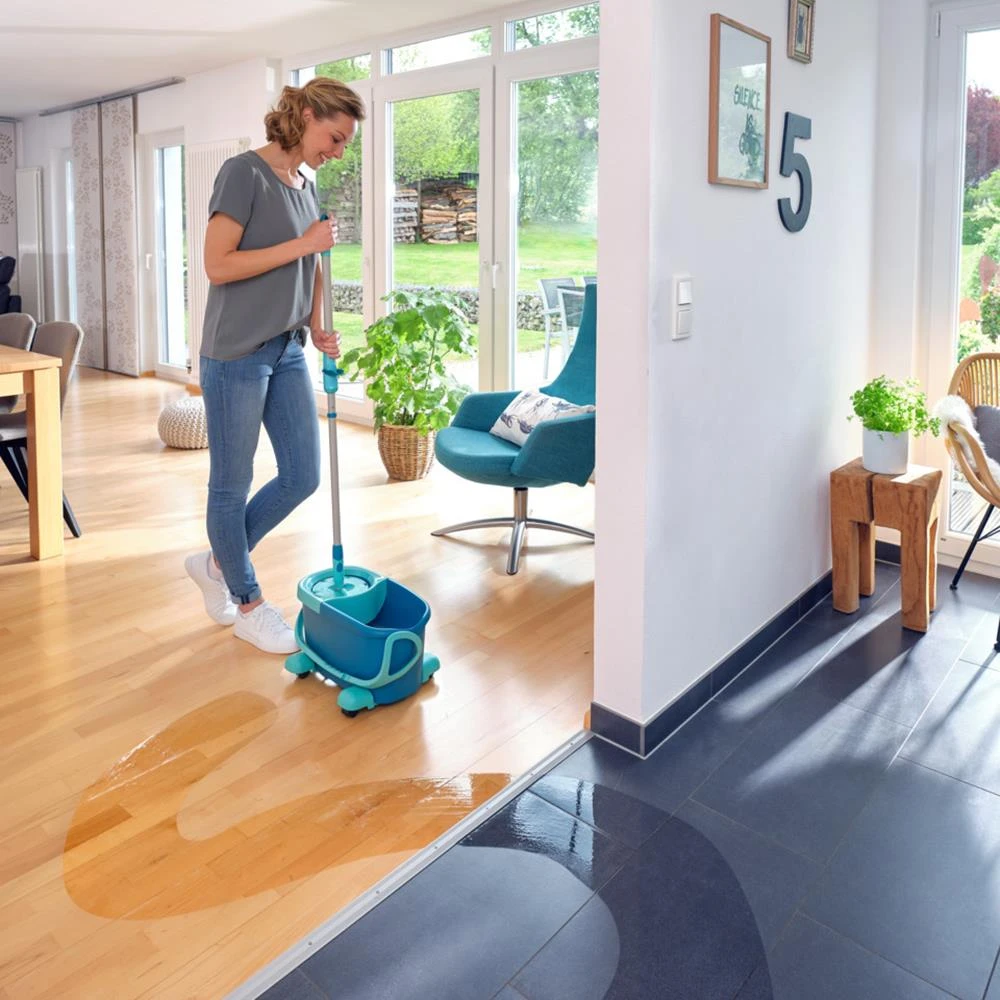 Leifheit Clean Twist Complete Dweilset Met Wieltjes - Afbeelding 3