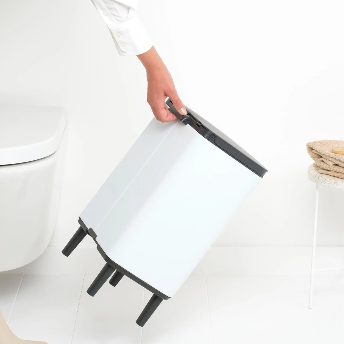 Brabantia Bo Hi Afvalemmer 12 L - White - Afbeelding 8