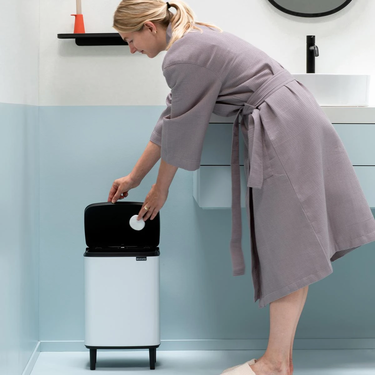 Brabantia Bo Hi Afvalemmer 12 L - White - Afbeelding 10