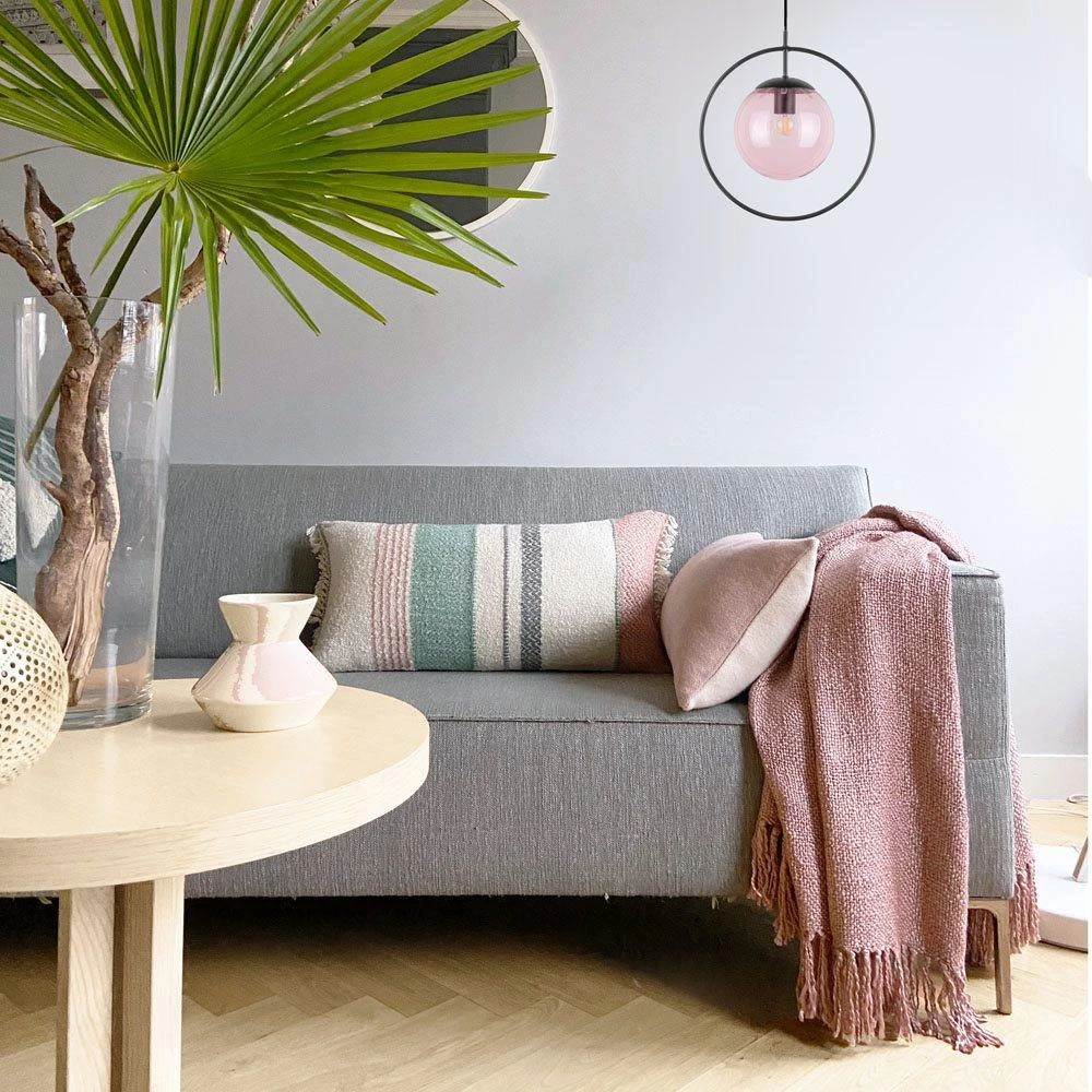 Malagoon Misty Pink Solid Plaid 125 X 150 Cm - Afbeelding 2