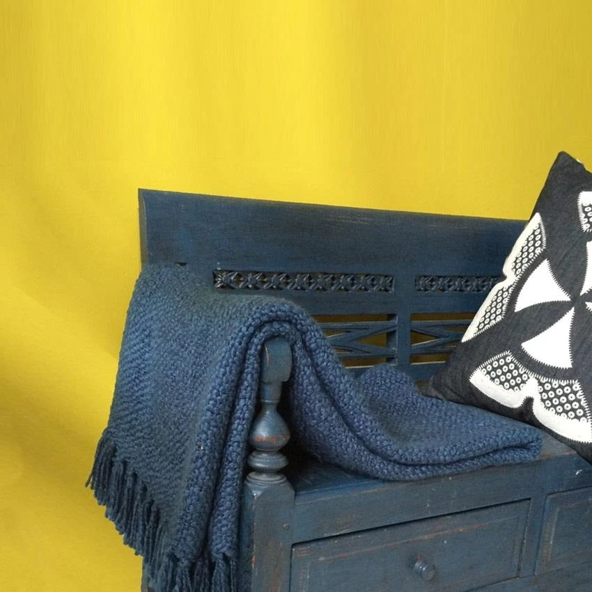 Malagoon Indigo Solid Plaid 125 X 150 Cm - Afbeelding 3