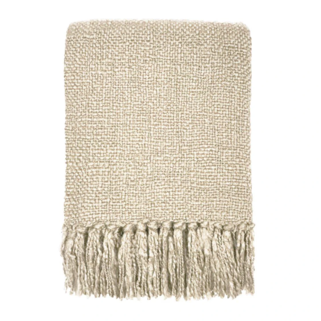 Malagoon Ivory Solid Plaid 125 X 150 Cm