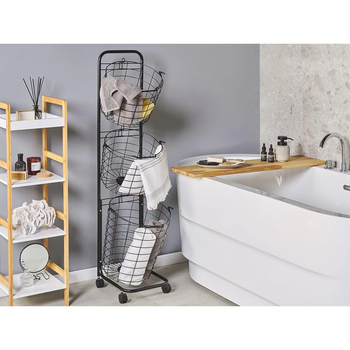 Beliani - AYAPAL - Mand - Zwart - Metaal - Afbeelding 2