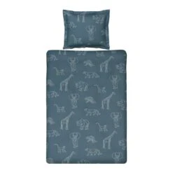 Vandyck Safari Kids Kinderdekbedovertrek 120 X 150 Cm - Vintage Blue