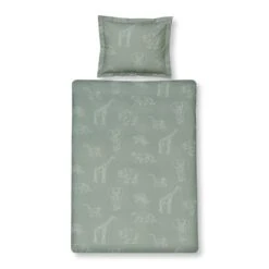 Vandyck Safari Kids Kinderdekbedovertrek 120 X 150 Cm - Vintage Green