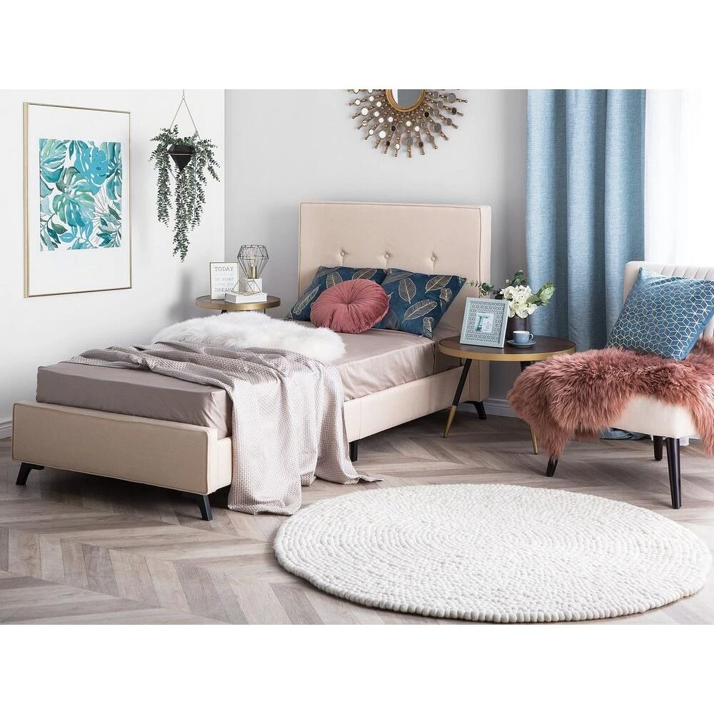 Beliani - GLEE - Traagschuimmatras - Grijs - 90 X 200 Cm - Polyester - Afbeelding 5