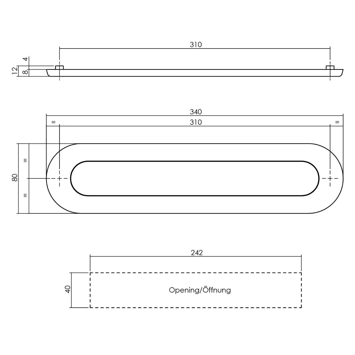 Intersteel Brievenbus Ovaal Met Veer Rvs Geborsteld - Afbeelding 3