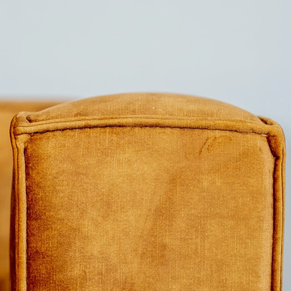 Bronx71 Velvet Hoekbank Memphis Okergeel Links - Afbeelding 7