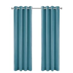 LW Collection Kant En Klaar Gordijnen Lichtblauw 140x225cm