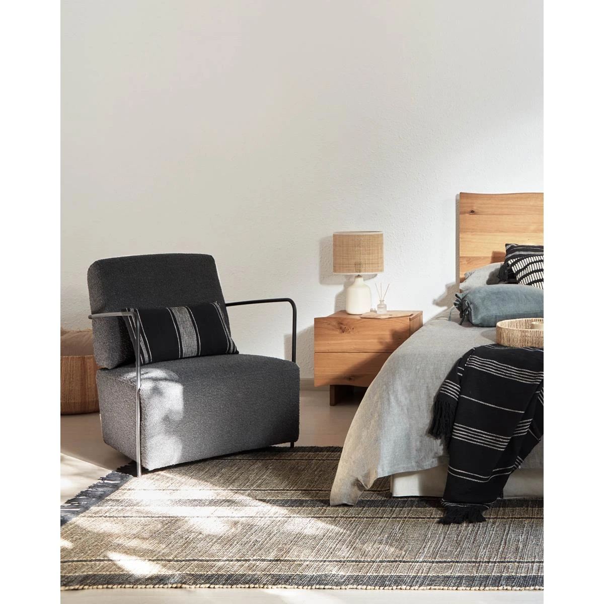 Kave Home - Manden Estibalis Set Van 2 Rond In 100% Jute Met - Afbeelding 4