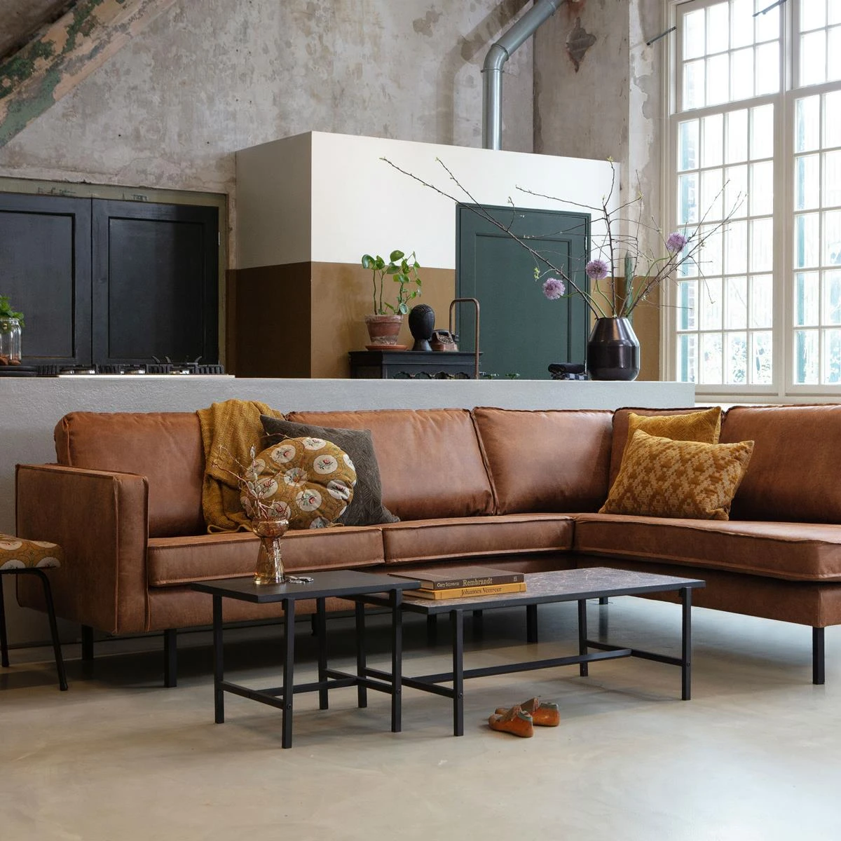 BePureHome Rodeo Hoekbank Rechts - Eco-leder - Coganc - Afbeelding 2