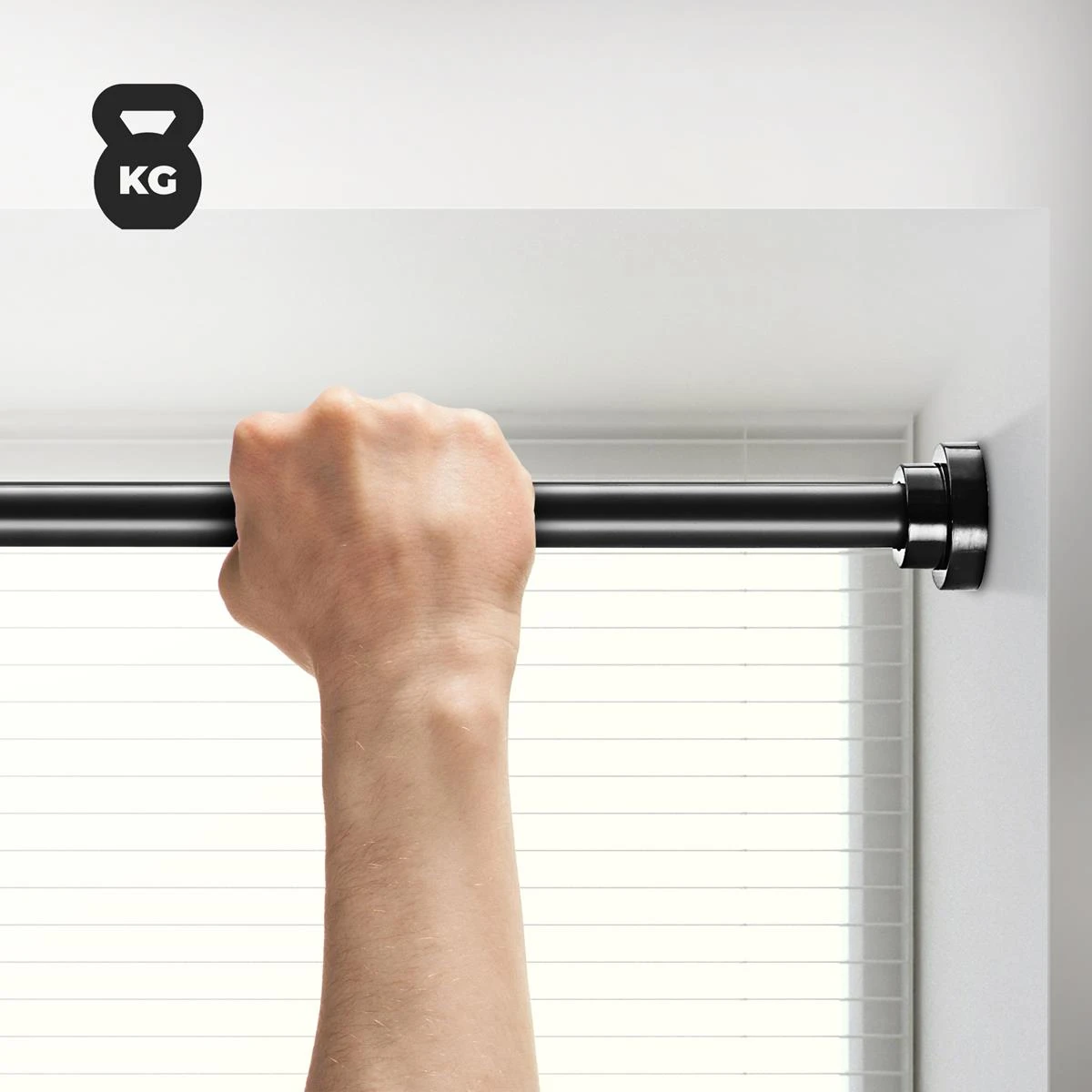 ACAZA Gordijnroede Zwart - Afbeelding 4