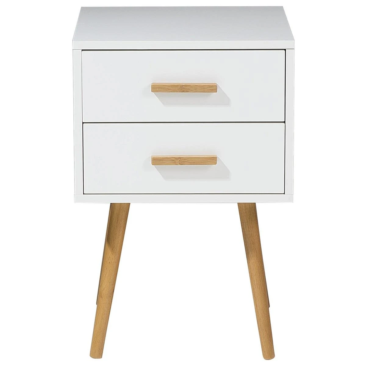 Beliani - ALABAMA - Nachtkastje - Wit - MDF - Afbeelding 4
