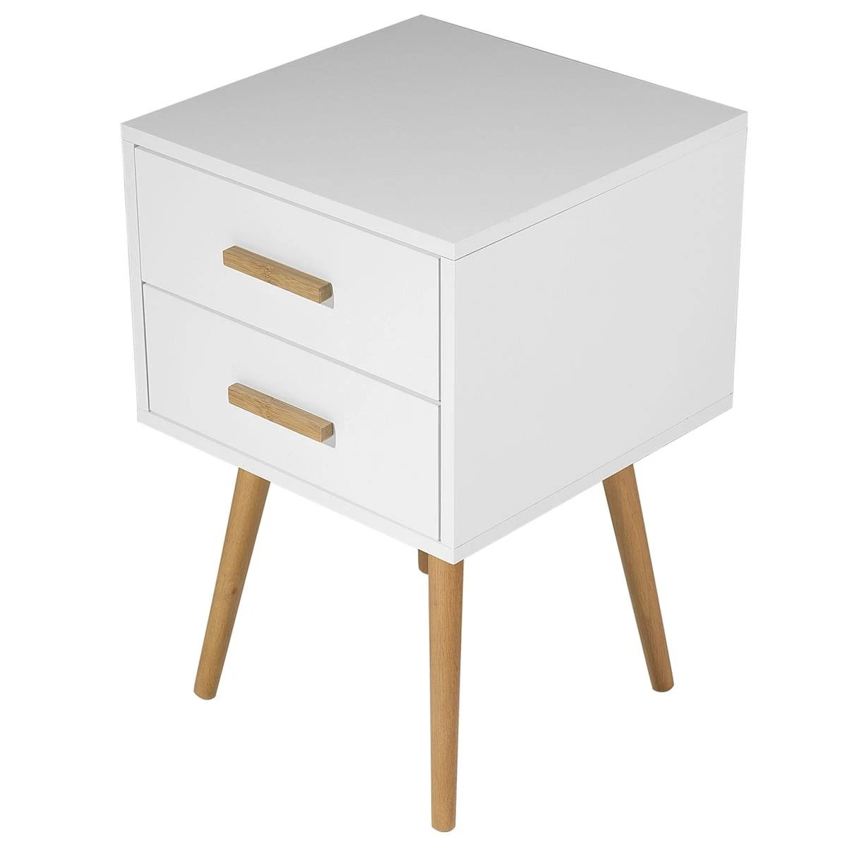 Beliani - ALABAMA - Nachtkastje - Wit - MDF - Afbeelding 7