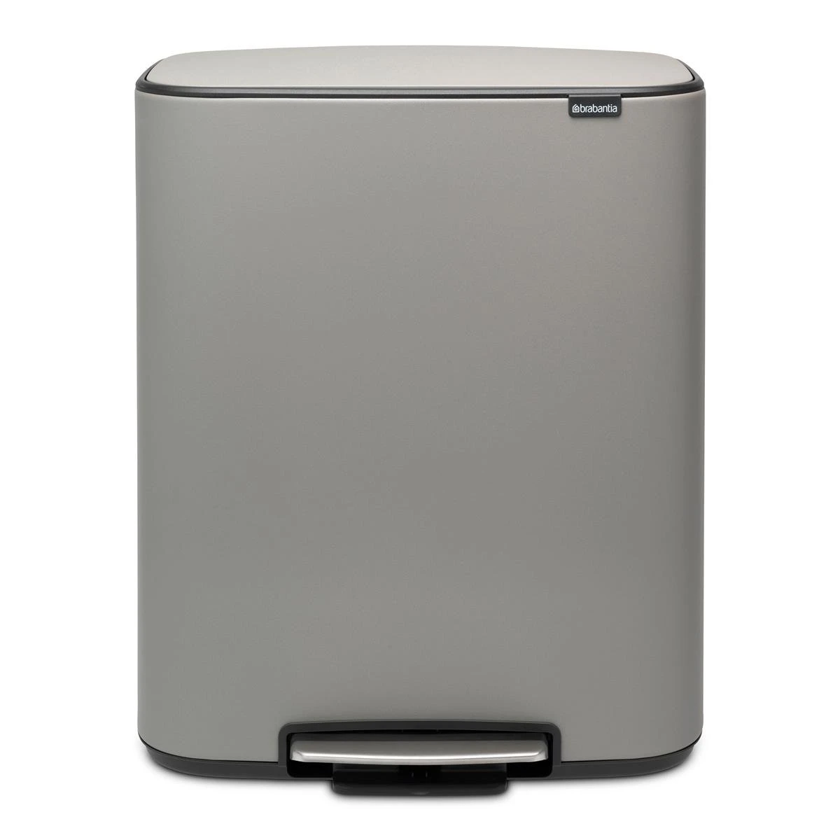 Brabantia Bo Pedaalemmer 2 X 30 L - Mineral Concrete Grey