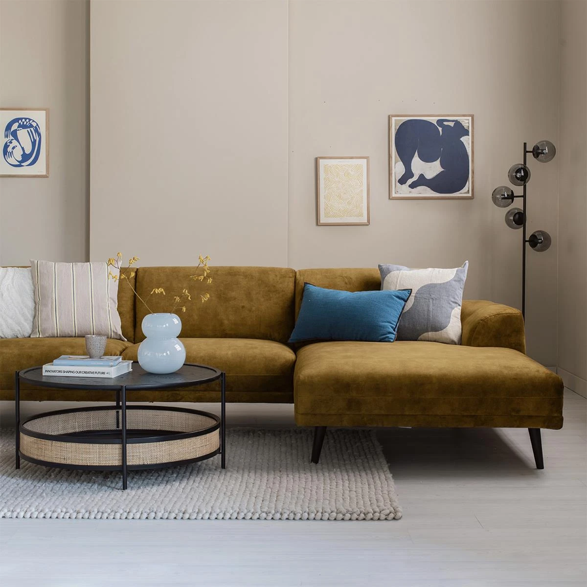 By FonQ Flair Chaise Longue Rechts - Mosgroen - Afbeelding 2