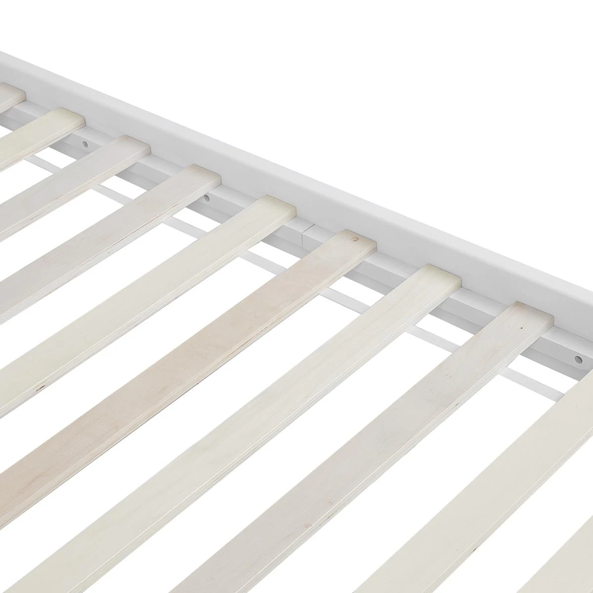 Beliani - MAYENNE - Tweepersoonsbed - Wit - 180 X 200 Cm - Dennenhout - Afbeelding 6