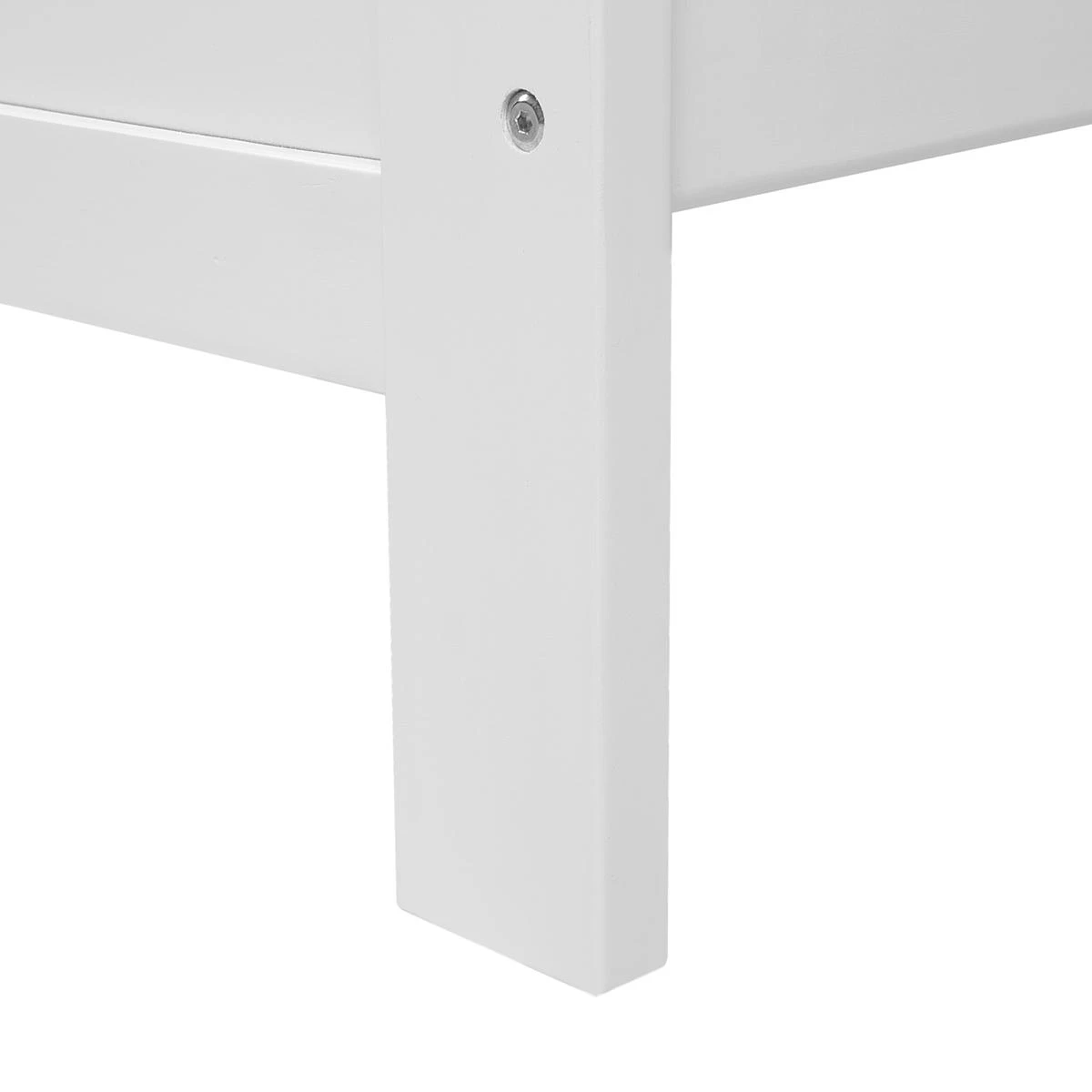 Beliani - MAYENNE - Tweepersoonsbed - Wit - 180 X 200 Cm - Dennenhout - Afbeelding 8