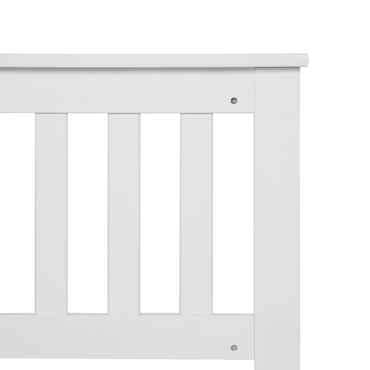 Beliani - MAYENNE - Tweepersoonsbed - Wit - 180 X 200 Cm - Dennenhout - Afbeelding 7