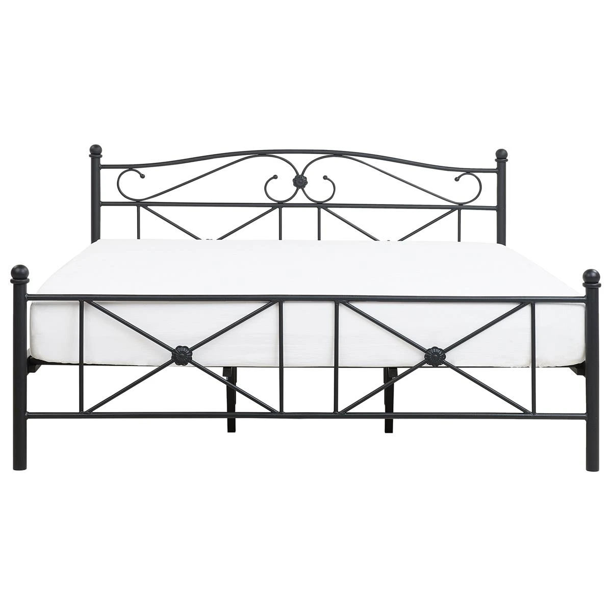 Beliani - RODEZ - Tweepersoonsbed - Zwart - 180 X 200 Cm - Metaal - Afbeelding 3