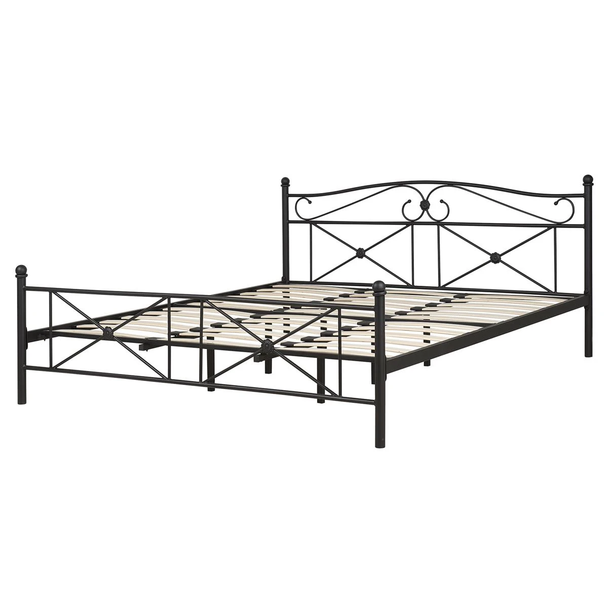 Beliani - RODEZ - Tweepersoonsbed - Zwart - 180 X 200 Cm - Metaal - Afbeelding 5