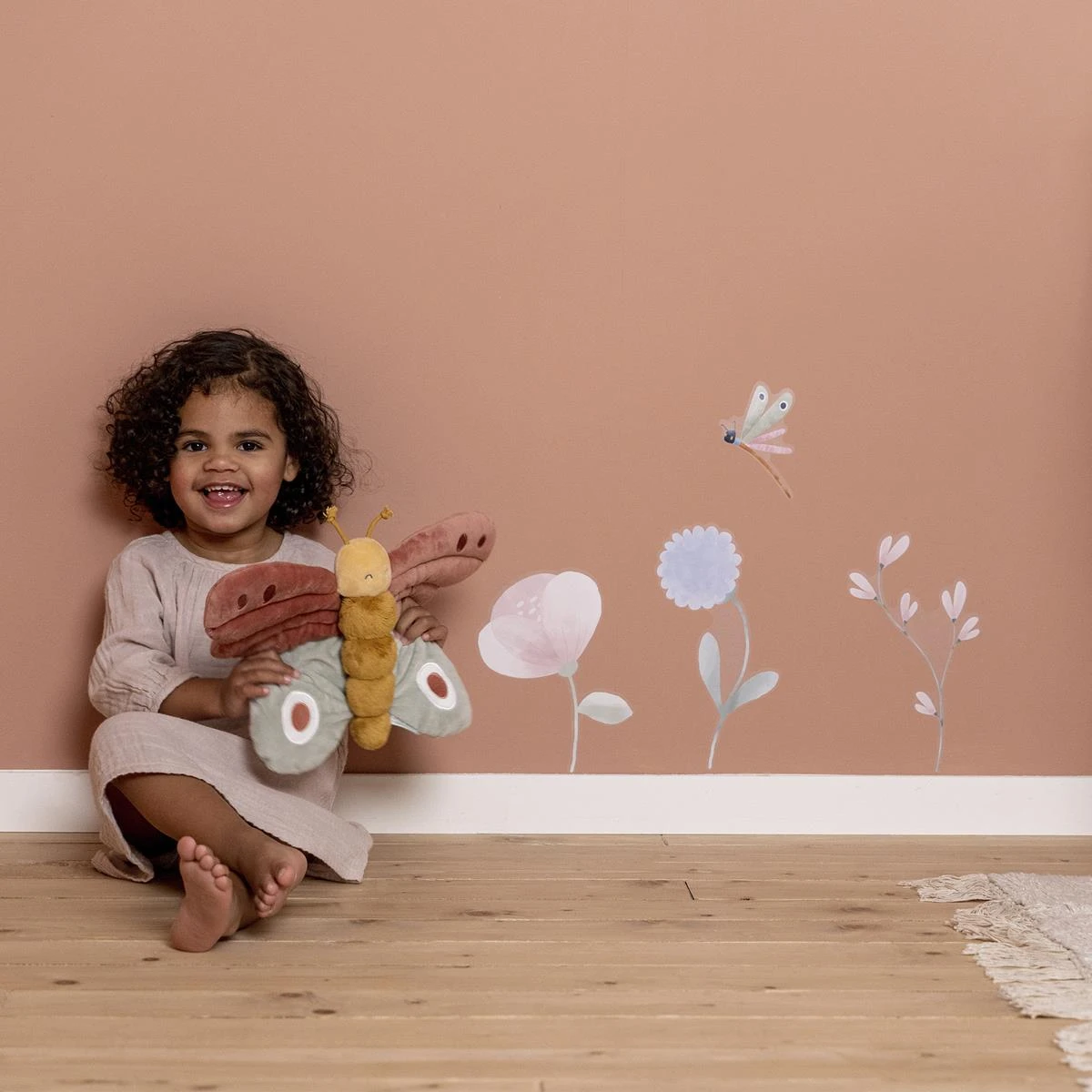 Little Dutch | Luxe Muurstickers - Flowers & Butterflies - 2x 42x30cm - Afbeelding 4