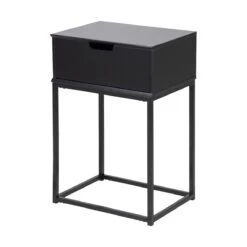 Lisomme Teun Houten Nachtkastje Zwart